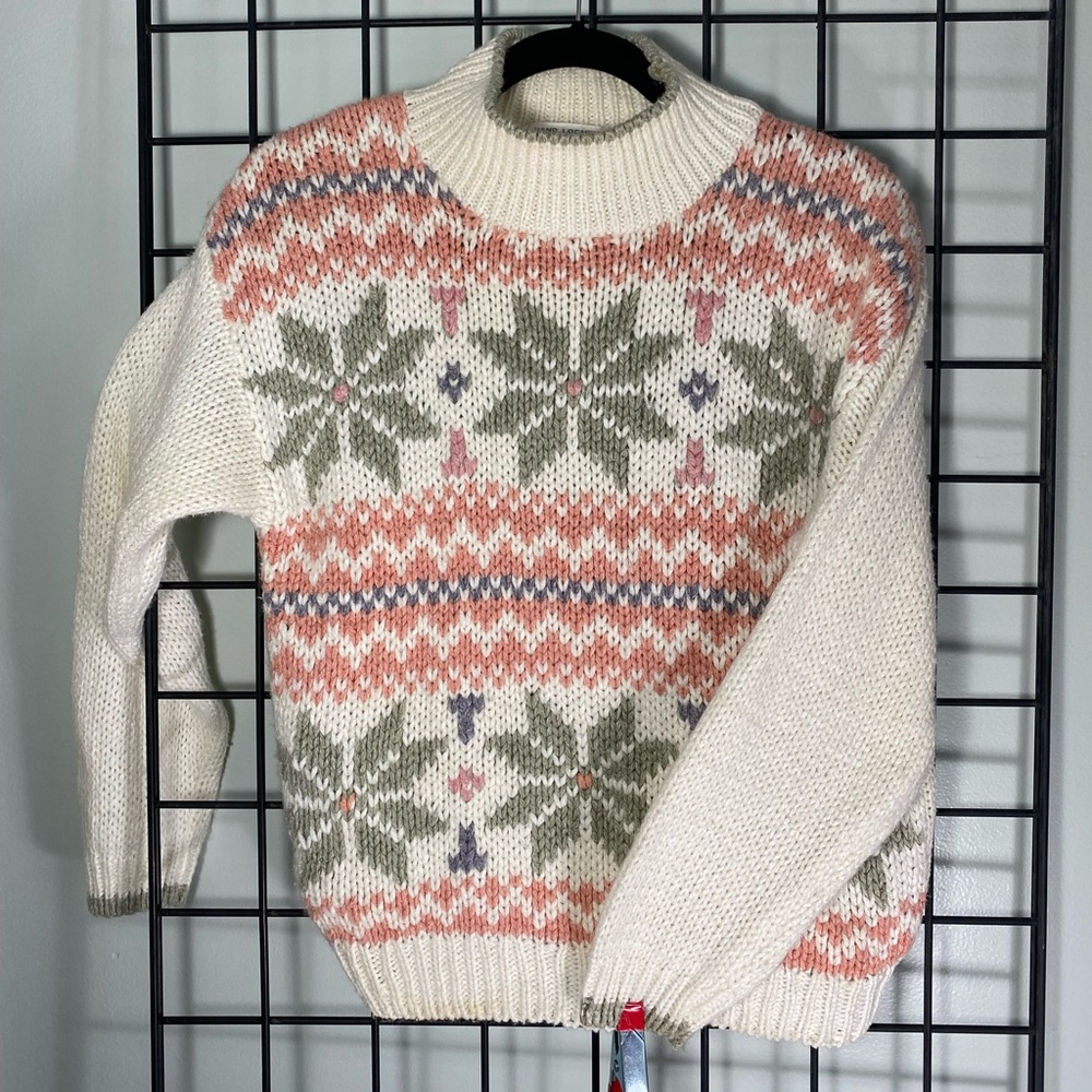 Vintage Hand Loomed sweater by Currents/ Jeri-Jo medium